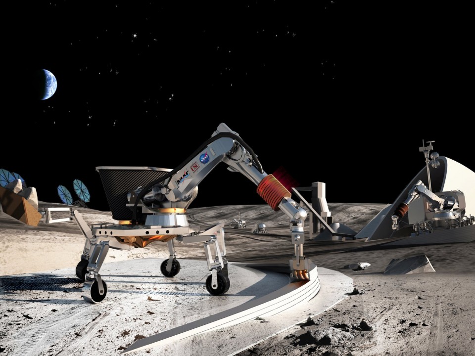 Sử dụng công nghệ in 3D xây nhà trên Mặt Trăng