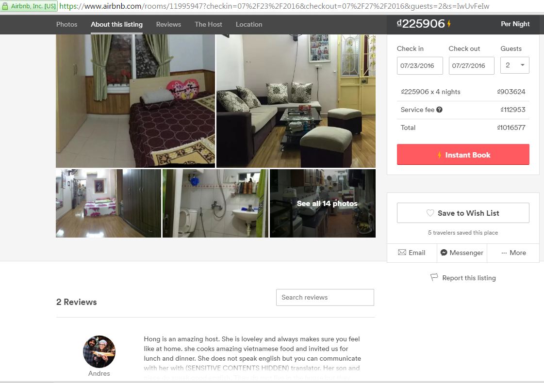 Airbnb: Dịch vụ chia sẻ chỗ ở kiểu uber đang hút khách tại việt nam