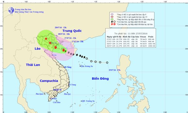 Bão số 1 có thể gây lũ lớn và sạt lở đất