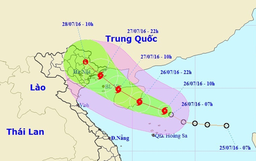 Biển Đông có bão số 1, Bắc bộ sắp mưa to