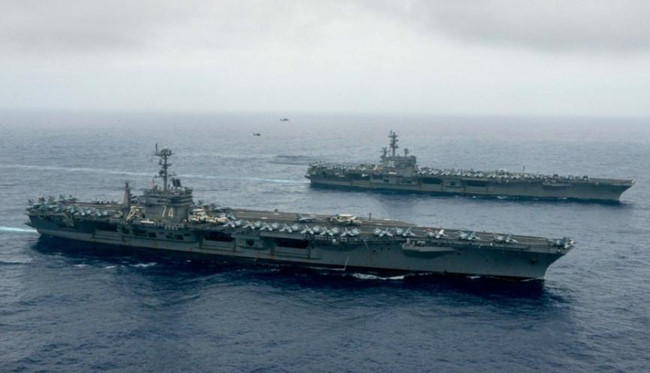 Tướng Trung Quốc: Nếu Mỹ khai chiến ở Biển Đông, 2 tàu sân bay sẽ không còn đường về